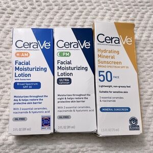 🤍New CeraVe Moisturizer & Sunscreen Bundle🤍